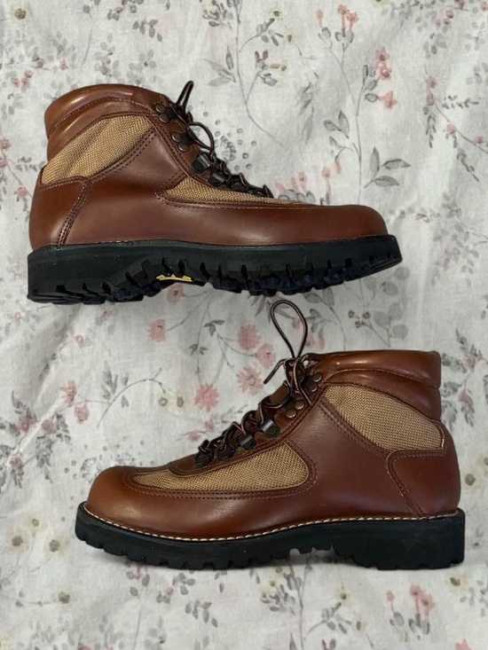 Deadstock NIB Danner Eddie Bauer Hiking Boots Vintage 90s Leather Canvas 7.5 D main image 7